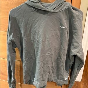 Roots Men's Green Hoodie Sweater